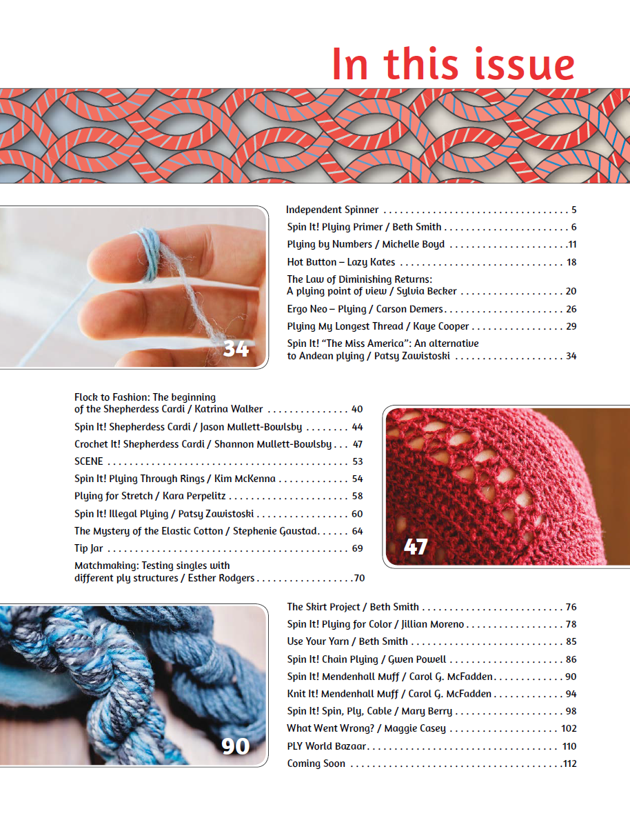 PLY #15 - Plying, Winter 2016